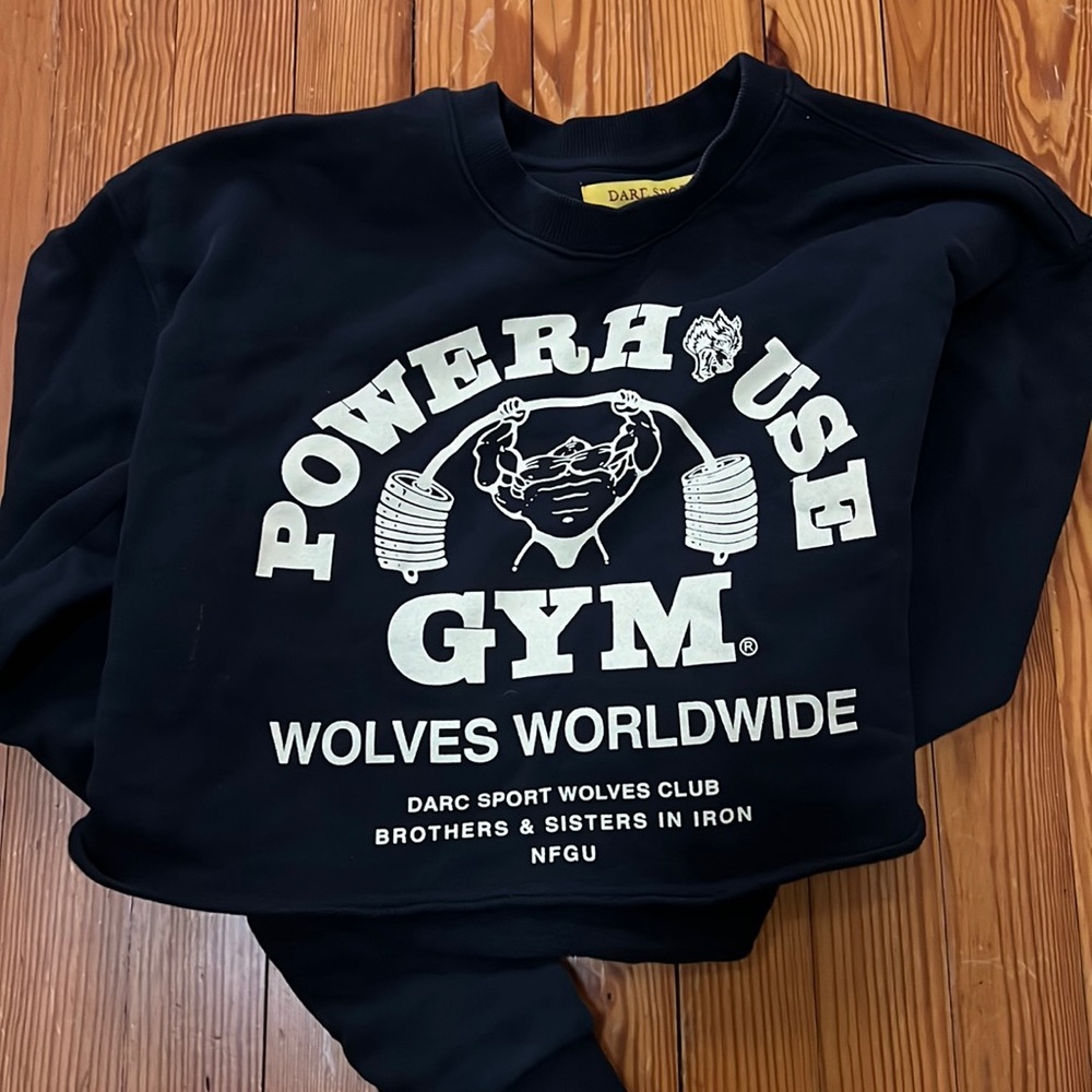 Cropped darc sport sweatshirt